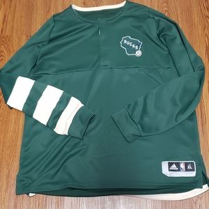 Adidas Milwaukee Bucks Shootaround/Warmup Shirt